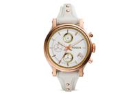 Horlogeband Fossil ES3947 Onderliggend Leder Beige 18mm - thumbnail