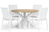 Lifestyle Ultimate/Wellington 120 cm rond dining tuinset 5-delig - thumbnail