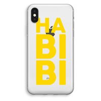 Habibi Blue: iPhone X Transparant Hoesje - thumbnail