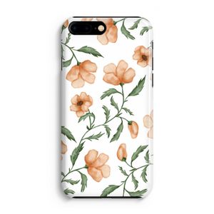 Peachy flowers: Volledig Geprint iPhone 7 Plus Hoesje