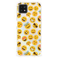 OPPO A53 5G | A73 5G Doorzichtige Silicone Hoesje Emoji