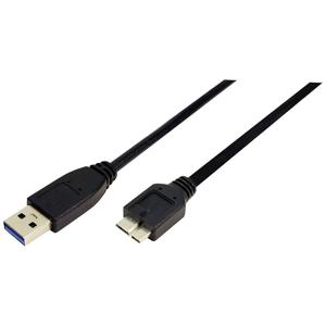 LogiLink USB-kabel USB 3.2 Gen1 (USB 3.0 / USB 3.1 Gen1) USB-A stekker, USB-micro-B 3.0 stekker 0.60 m Zwart CU0037