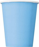 Unique Party 340000-9 oz Baby Blauw Papier Cups, Pack van 8