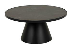 Bendt Salontafel Anemone Keramiek 86cm - Zwart - Rond