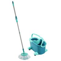 Leifheit Clean Twist Disc Mop Ergo - Dweil set compleet systeem met wieltjes - 6 L - thumbnail