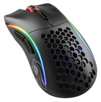 Glorious Gaming Model D draadloze gamingmuis - 69 g superlicht, lagvrije 2,4 GHz draadloos, tot 71 uur batterijduur, RGB, BAMF-sensor, ergonomisch, 6 knoppen - zwart