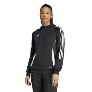 adidas Tiro 24 Hooded Trainingstrui 1/4-Zip Dames Zwart Wit