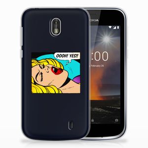 Nokia 1 Silicone Back Cover Popart Oh Yes