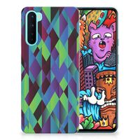 OnePlus Nord TPU Hoesje Abstract Green Blue