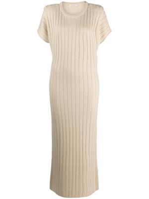 Giuliva Heritage Jurk met ronde hals - Beige