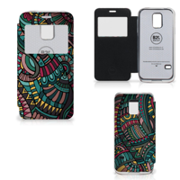Samsung Galaxy S5 Mini Telefoon Hoesje Aztec