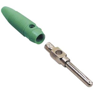 BKL Electronic 072152-P Banaanstekker Stekker, recht Stift-Ø: 4 mm Groen 1 stuk(s)