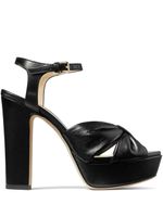 Jimmy Choo sandales Heloise 120 mm en cuir - Noir