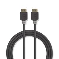 High Speed HDMI-kabel met Ethernet | HDMI-connector - HDMI-connector | 0,5 m | Antraciet