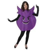 Fun duivel emoticon verkleedkleding volwassenen - thumbnail