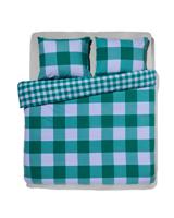 HEMA Dekbedovertrek Flanel 200x200/220 Ruit Groen (groen) - thumbnail