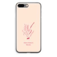 Where flowers bloom: iPhone 8 Plus Transparant Hoesje - thumbnail