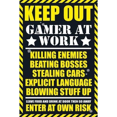 GBeye Gaming Keep Out Poster 61x91,5cm