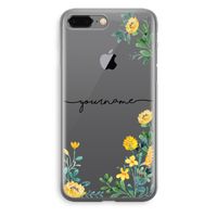 Gele bloemen: iPhone 8 Plus Transparant Hoesje