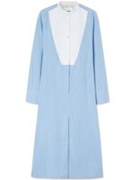 Jil Sander robe-chemise en popeline - Bleu