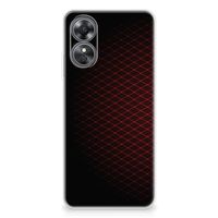 OPPO A17 TPU bumper Geruit Rood - thumbnail