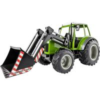 Carson Modellsport 907347 RC Traktor mit Frontlader 1:16 RC functiemodel Elektro Landbouwvoertuig Incl. accu, oplader en batterijen voor de zender