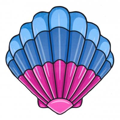 Yello strandlaken schelp 150 x 150 cm Yello strandlaken schelp 150 x 150 cm