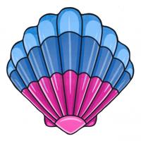 Yello strandlaken schelp 150 x 150 cm