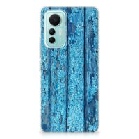 Xiaomi 12 Lite Bumper Hoesje Wood Blue - thumbnail