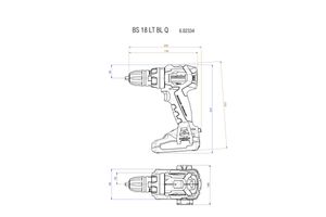 Metabo BS 18 LT BL Q 602334890 Accu-schroefboormachine Li-ion