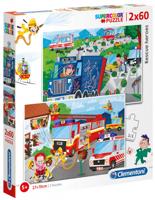 Clementoni legpuzzel Rescue Heroes 2 in 1 karton 120 stukjes