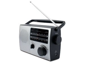 Caliber Retro 3000 Draagbare Radio - Batterijen of Netsnoer - AM/FM-radio met Handvat en Koptelefoonaansluiting