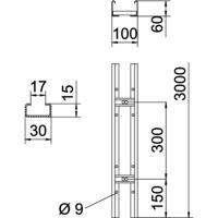 OBO Bettermann 6209608 Kabelgeleider (l x b x h) 3000 x 100.00 x 60.00 mm 1 stuk(s) - thumbnail