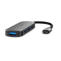 Nedis CCGB64220GY01 Usb-hub 1x Usb-c™ 4x Usb A Female 4-poorts Poort(en) Usb 3.2 Gen 1 Usb Gevoed 5 Gbps