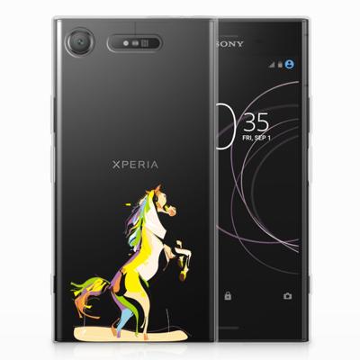 Sony Xperia XZ1 Telefoonhoesje met Naam Horse Color