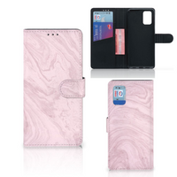 Samsung Galaxy A02s | M02s Bookcase Marble Pink - Origineel Cadeau Vriendin - thumbnail