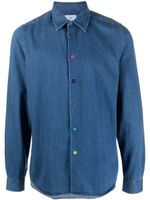 PS Paul Smith chemise en jean biologique à manches longues - Bleu