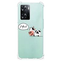 OPPO A57 | A57s | A77 4G Stevig Bumper Hoesje Cow - thumbnail