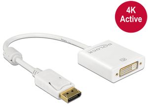 DeLOCK 62600 video kabel adapter 0,2 m DisplayPort DVI-I Wit