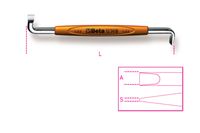 Beta Haakse schroevendraaiers voor sleufschroeven 1236B 1X5,5 - 012360202