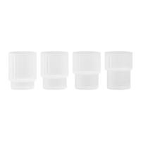 ferm LIVING Ripple Drinkglazen Set van 4 Klein - Frosted