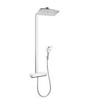 Hansgrohe Raindance E opbouw regendouche waterbesparend met planchet chroom/wit - thumbnail