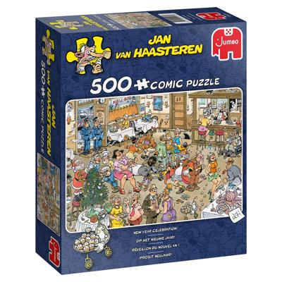 Jumbo legpuzzel Jan van Haasteren Op Het Nieuwe Jaar 500 stukjes
