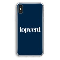 Topvent Navy: iPhone XS Transparant Hoesje - thumbnail