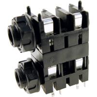 Cliff FCR1120 Jackplug 6,35 mm Bus, inbouw horizontaal Aantal polen: 2 Mono Zwart 1 stuk(s)