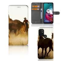 Motorola Moto G10 | G20 | G30 Telefoonhoesje met Pasjes Design Cowboy - thumbnail