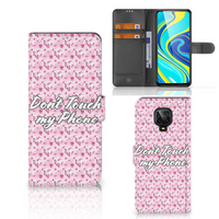 Xiaomi Redmi Note 9 Pro | Note 9S Portemonnee Hoesje Flowers Pink DTMP