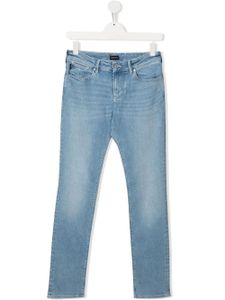 Emporio Armani Kids jean à coupe slim - Bleu