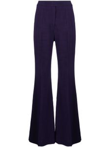 Galvan pantalon de tailleur à coupe évasée - Violet