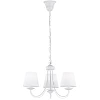 LED Hanglamp - Hangverlichting - Trion Citra - E14 Fitting - 3-lichts - Rond - Mat Wit - Aluminium